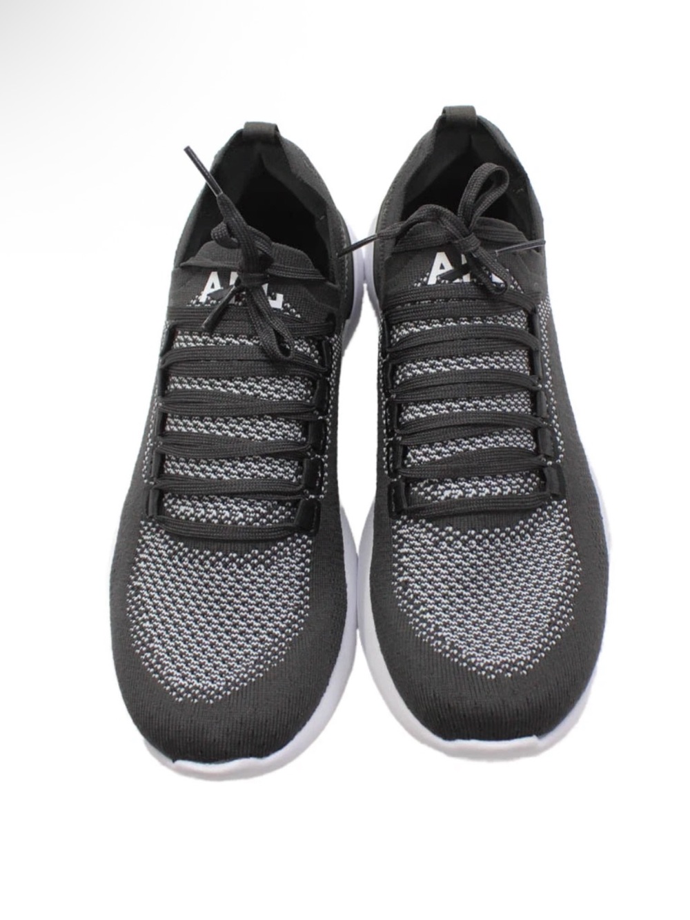 APL Techloom breeze steel grey white Knit Athletic Sneakers